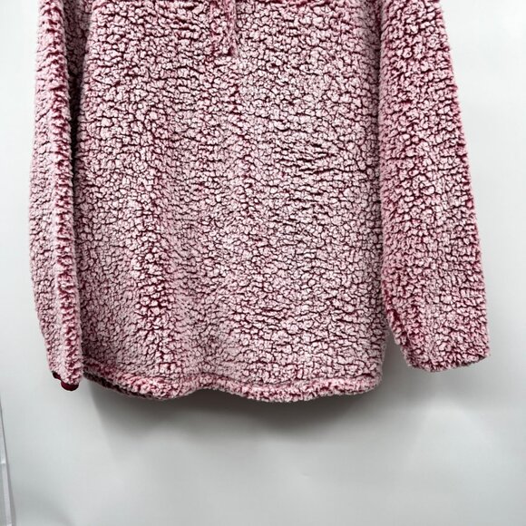 Real Tree by Colosseum Womens Sherpa Pullover Plum/Pink Size XL Pockets - Picture 3 of 9